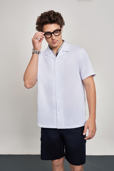 Áo sơ mi Regular Cotton Poly tay ngắn MS 16E4172