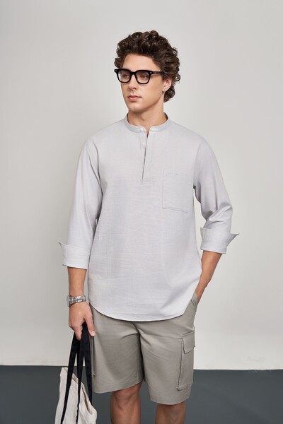 Áo sơ mi Regular Linen Cotton MS 17D4170