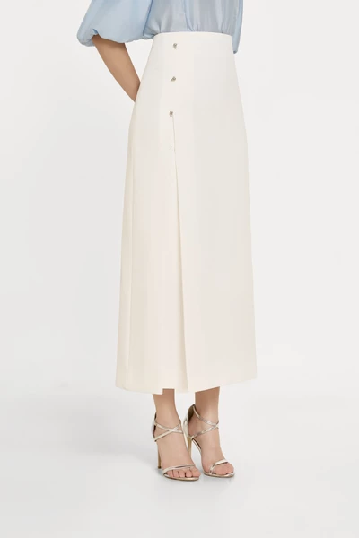 White Buttons Skirt - Chân váy A Tuytsi