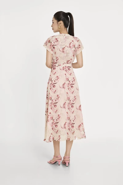 Bloom in Uban Dress- Đầm lụa họa tiết