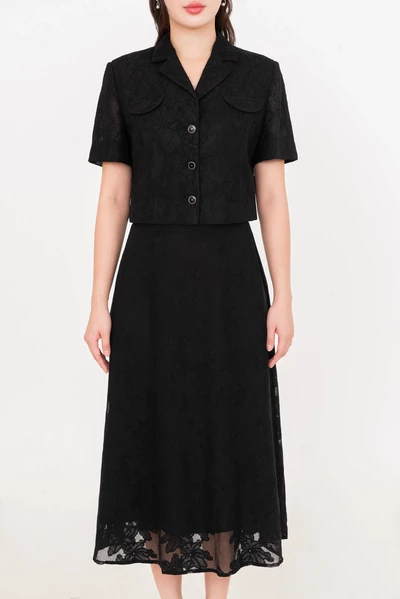 Obsidian Skirt - Chân váy ren xòe