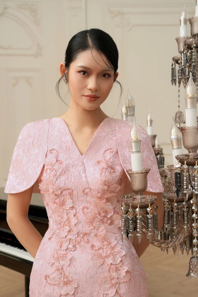 Blossom of Grace Dress - Đầm dạ hội Jacquard