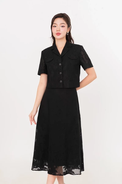 Obsidian Skirt - Chân váy ren xòe