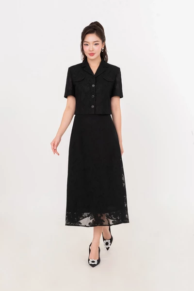 Obsidian Skirt - Chân váy ren xòe
