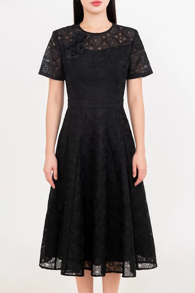 Midnight Lace Dress - Đầm ren đính hoa