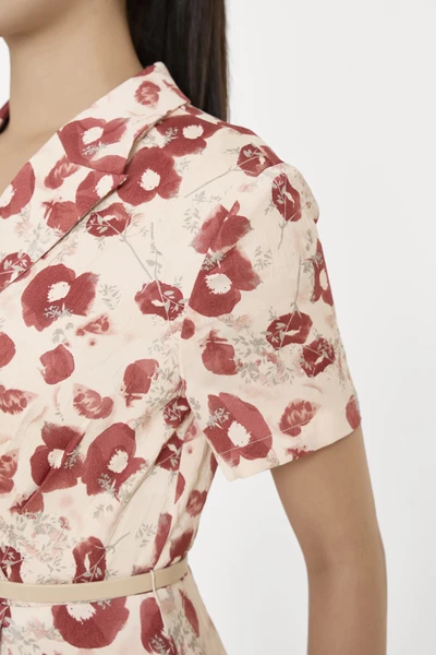 Floral Wrap Dress - Đầm ôm cổ K