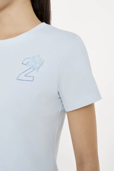 Blossom Accent Tee - Áo thun nữ