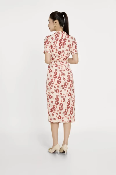 Floral Wrap Dress - Đầm ôm cổ K