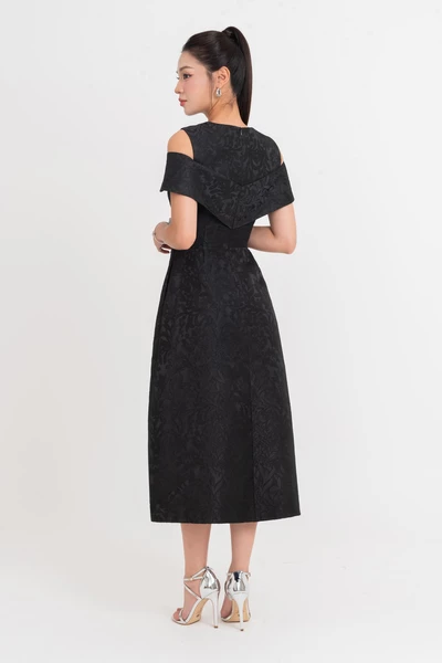 Iris Noir Dress – Đầm dạ hội Jacquard