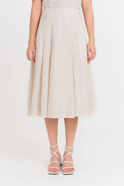 Linen Flare Skirt - Chân váy xòe