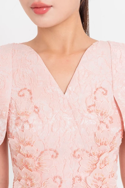 Blossom of Grace Dress - Đầm dạ hội Jacquard