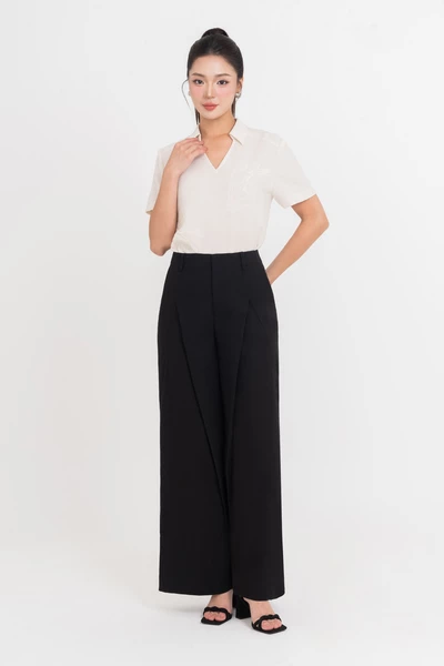 Linen Wide Pants - Quần dài suông