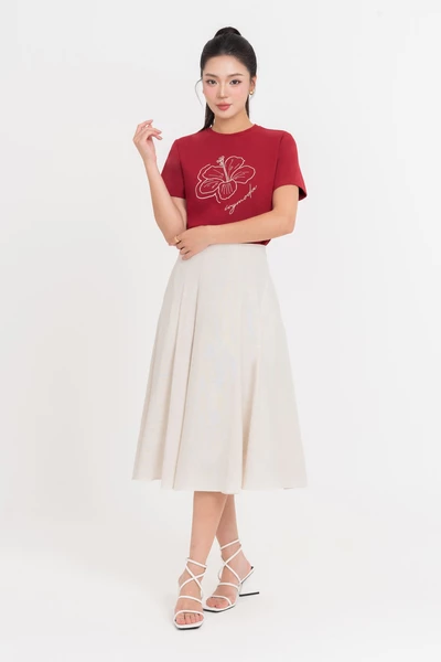 Bloom Softly Tee - Áo thun cotton