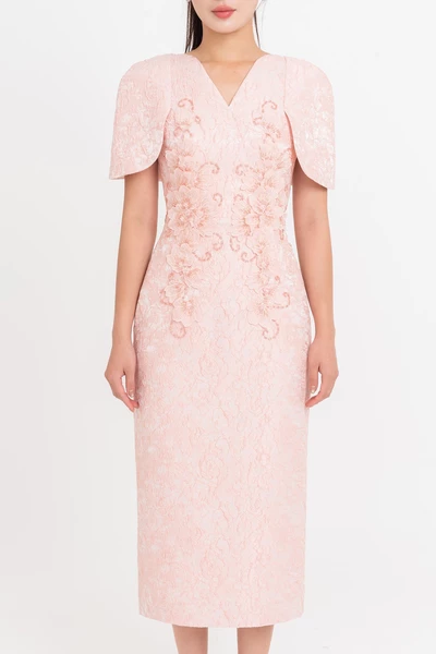 Blossom of Grace Dress - Đầm dạ hội Jacquard