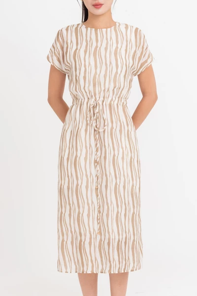 Pretty Flow Dress - Đầm lụa tay hến