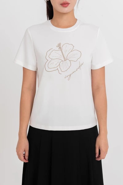 Bloom Softly Tee - Áo thun cotton