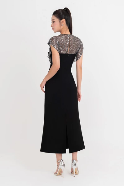 Embellished Velvet Gown - Đầm dạ hội
