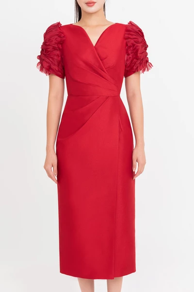 The Crimson Bloom Dress - Đầm dạ hội