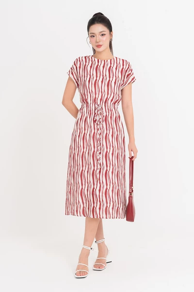 Pretty Flow Dress - Đầm lụa tay hến