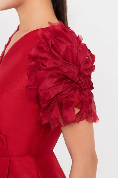 The Crimson Bloom Dress - Đầm dạ hội