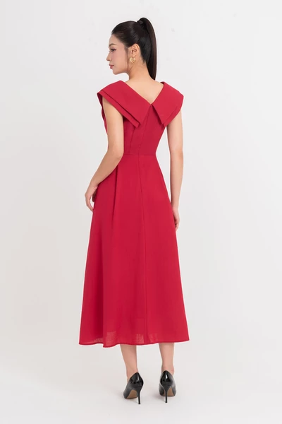 Ruby Flare Dress - Đầm xòe Linen