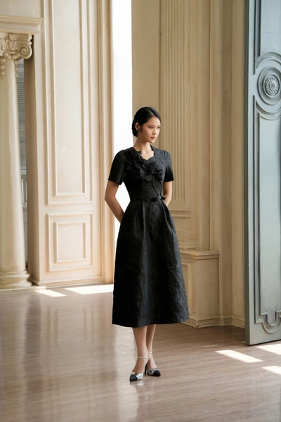 Noir Floras - Đầm dạ hội Organza
