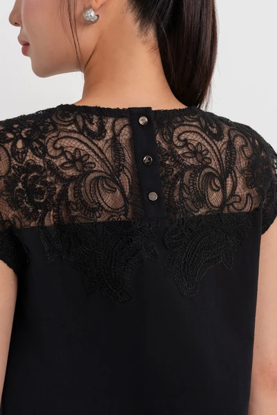 Lace Summer Top - Áo kiểu phối ren