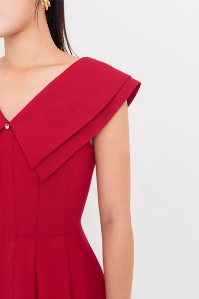 Ruby Flare Dress - Đầm xòe Linen