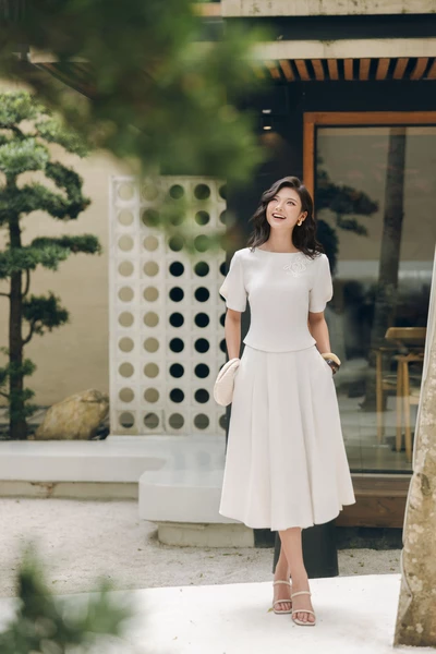 Linen Flare Skirt - Chân váy xòe