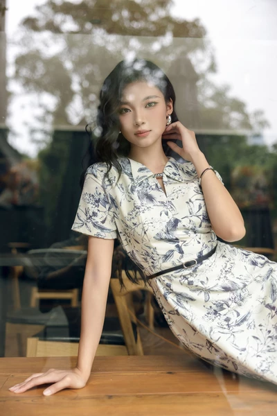 Wild IVY Dress - Đầm xòe họa tiết