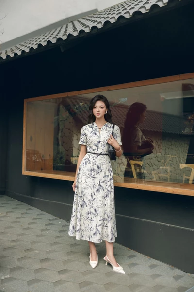 Wild IVY Dress - Đầm xòe họa tiết