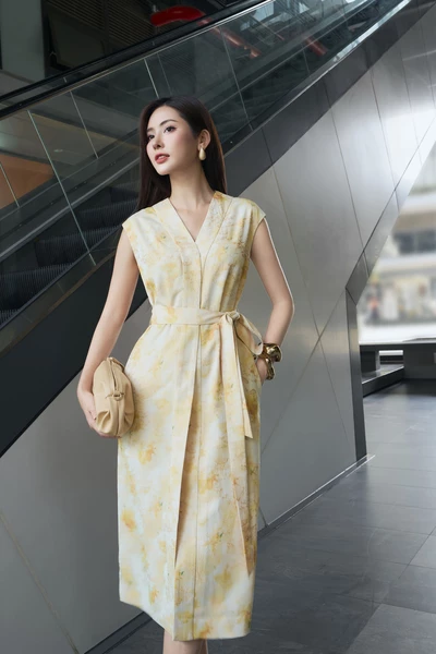 Flora Wrap Dress - Đầm lụa họa tiết