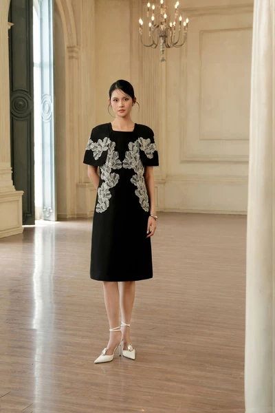 Embroided Blossom - Đầm dạ hội Organza