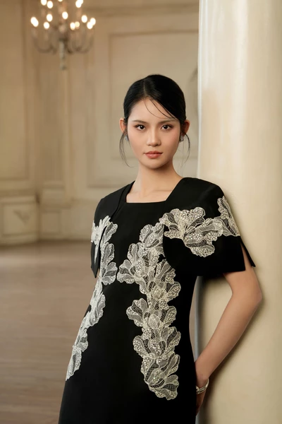 Embroided Blossom - Đầm dạ hội Organza