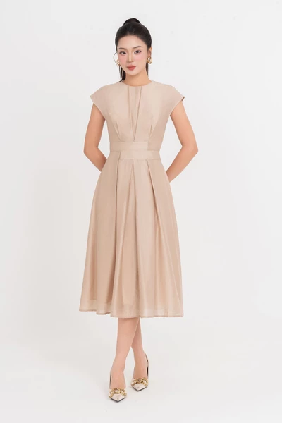 Tencel Alina Dress - Đầm lụa tay hến