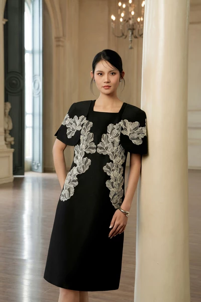 Embroided Blossom - Đầm dạ hội Organza
