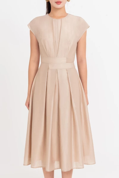 Tencel Alina Dress - Đầm lụa tay hến