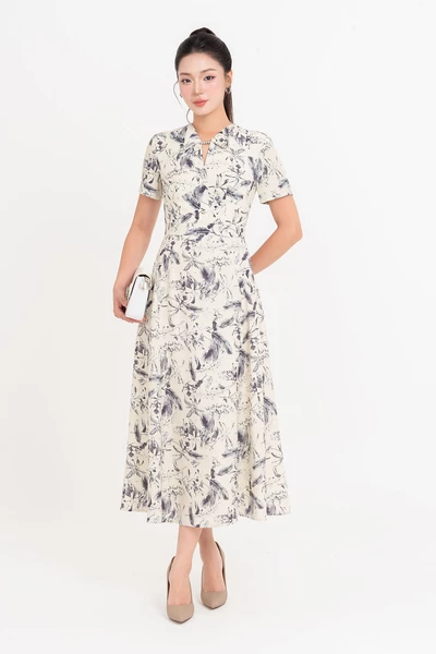 Wild IVY Dress - Đầm xòe họa tiết