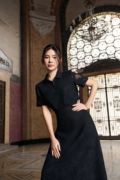 Mystic Veil Blouse - Áo ren cổ đức MS 16B0056