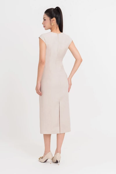 Detail Midi Dress – Đầm ôm tay hến