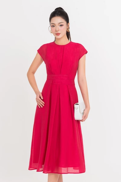 Tencel Alina Dress - Đầm lụa tay hến
