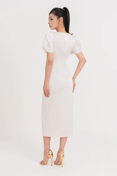 Ivory Bloom Dress - Đầm dạ hội Organza