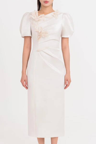 Ivory Bloom Dress - Đầm dạ hội Organza