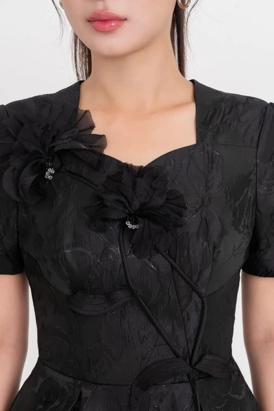 Noir Floras - Đầm dạ hội Organza