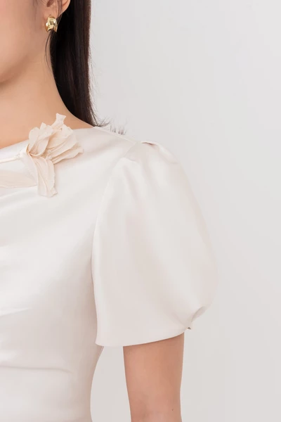 Ivory Bloom Dress - Đầm dạ hội Organza