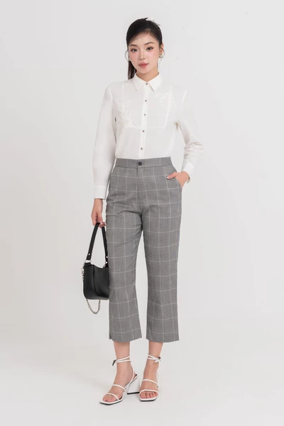Floral Embro Shirt - Áo sơ mi Cotton