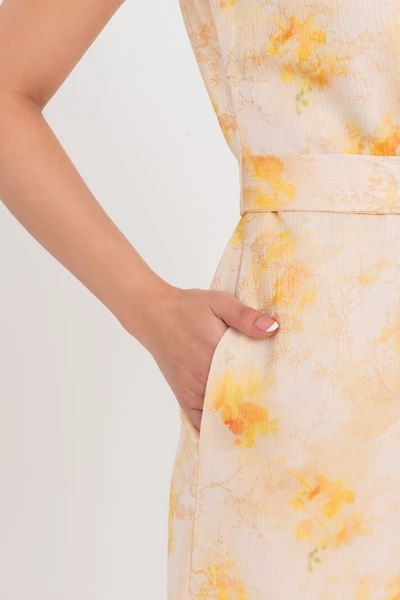 Flora Wrap Dress - Đầm lụa họa tiết