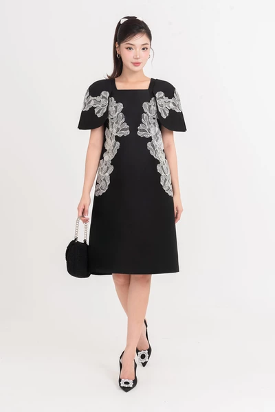 Embroided Blossom - Đầm dạ hội Organza