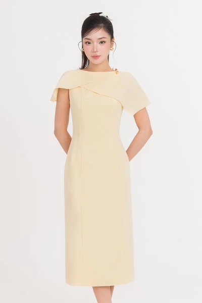 Shoulder Midi Dress - Đầm ôm Tuytsi