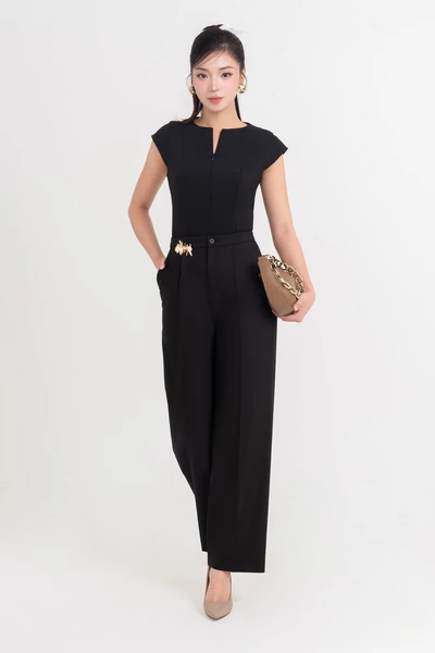 Charm Wide Pants – Quần Tuytsi ống đứng